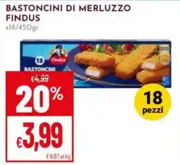 Pan Bastoncini di merluzzo FINDUS offerta