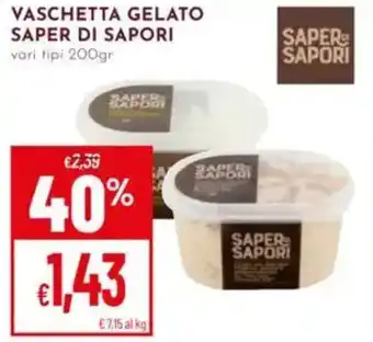 Pan Vaschetta gelato SAPER DI SAPORI offerta