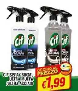 Maury's Cif spray prezzo ultra muffa ultra acciaio offerta