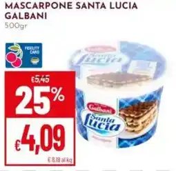 Pan Mascarpone santa lucia GALBANI offerta