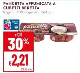 Pan Pancetta affumicata a cubetti BERETTA offerta