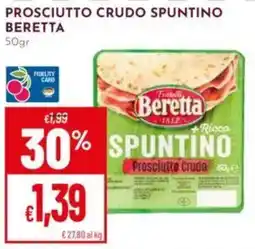 Pan Prosciutto crudo spuntino BERETTA offerta