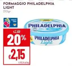 Pan Formaggio philadelphia light offerta