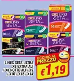Maury's Lines seta ultra extra ali, notte ali offerta