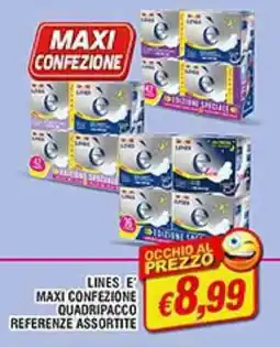 Maury's Lines e maxi confezione quadripacco referenze offerta