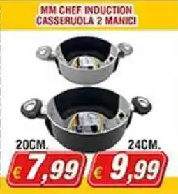 Maury's Mm chef induction casseruola 2 manici offerta