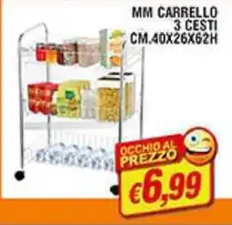 Maury's Mm carrello 3 cesti offerta