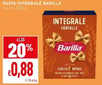 Pan Pasta integrale BARILLA offerta