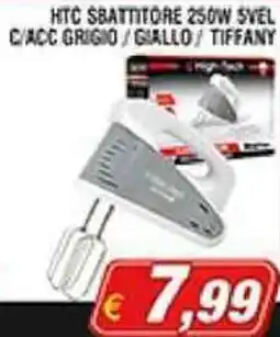 Maury's Htc sbattitore 250W svel c/acc grigio/giallo/tiffany offerta