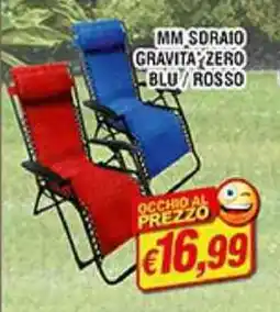 Maury's Mm sdraio gravita zero blu/rosso offerta