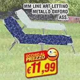 Maury's Mm line art lettino metallo oxford offerta