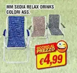 Maury's Mm sedia relax drinks colori offerta