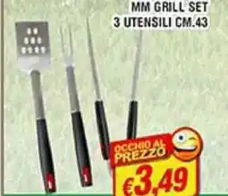 Maury's Mm grill set 3 utensili offerta
