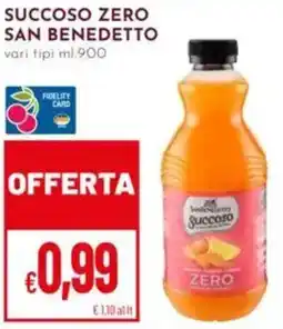 Pan Succoso zero SAN BENEDETTO offerta