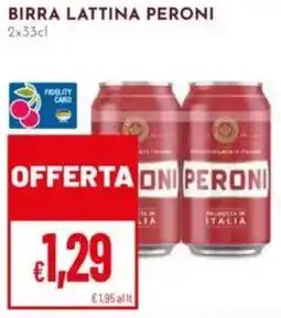 Pan Birra lattina PERONI offerta