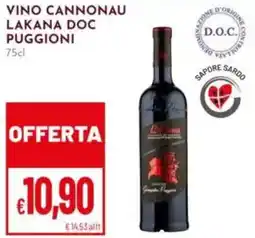 Pan Vino cannonau lakana doc PUGGIONI offerta
