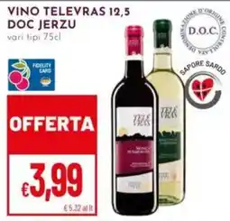 Pan Vino televras 12,5 DOC JERZU offerta