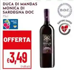 Pan Duca di mandas monica di sardegna DOC offerta