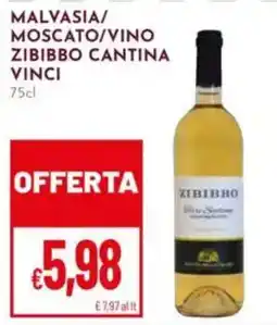 Pan Malvasia/ moscato/vino zibibbo CANTINA VINCI offerta