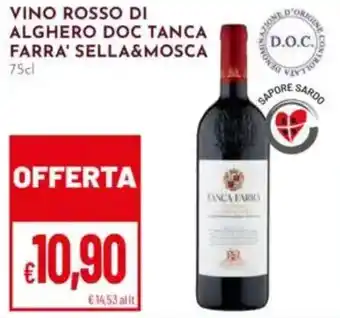 Pan Vino rosso di alghero doc tanca farra' SELLA&MOSCA offerta