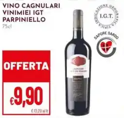 Pan Vino cagnulari vinimiei IGT PARPINIELLO offerta