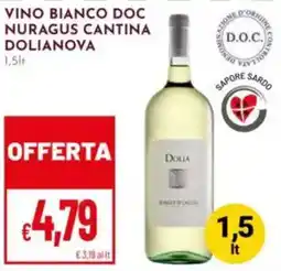 Pan Vino bianco doc nuragus cantina DOLIANOVA offerta