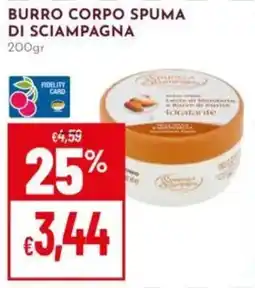 Pan Burro corpo SPUMA DI SCIAMPAGNA offerta