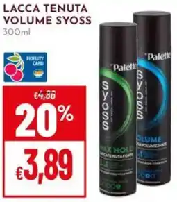 Pan Lacca tenuta volume SYOSS offerta