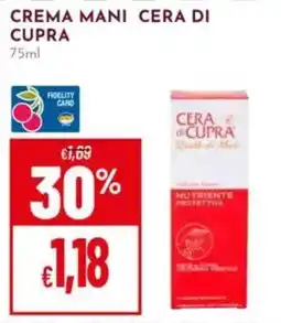 Pan Crema mani CERA DI CUPRA offerta