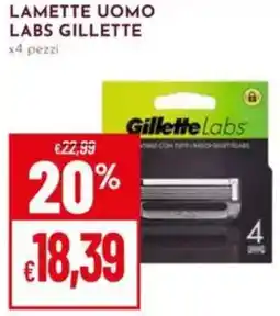 Pan Lamette uomo labs GILLETTE offerta