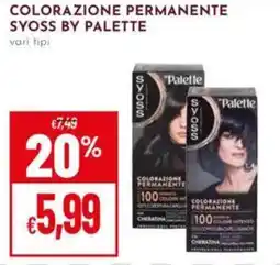 Pan Colorazione permanente SYOSS BY PALETTE offerta