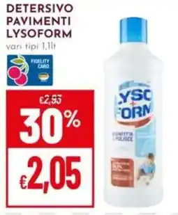 Pan Detersivo pavimenti LYSOFORM offerta