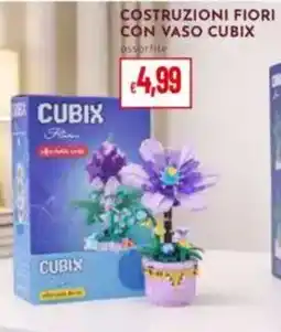 Pan Costruzioni fiori con vaso CUBIX offerta