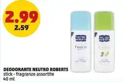 PENNY Deodorante NEUTRO ROBERTS offerta