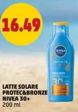 PENNY Latte solare protec&bronze NIVEA 30+ offerta