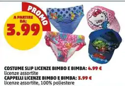PENNY Costume slip licenze bimbo e bimba offerta