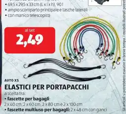 ALDI AUTO XS ELASTICI PER PORTAPACCHI offerta
