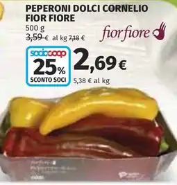 Coop Peperoni dolci cornelio FIOR FIORE offerta