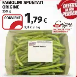 Coop Fagiolini spuntati origine offerta