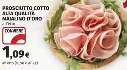 Coop Prosciutto cotto alta qualità maialino d'oro offerta
