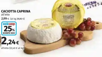 Coop Caciotta caprina offerta