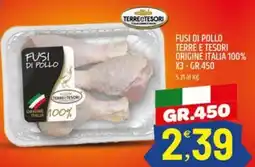 Ard Discount Fusi di pollo terre e tesori origine italia 100% offerta