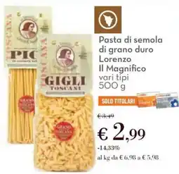 Conad Pasta di semola di grano duro Lorenzo Il Magnifico offerta