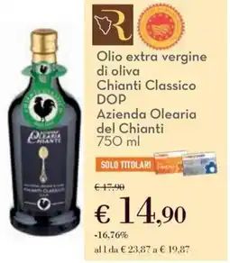 Conad Olio extra vergine di oliva chianti classico DOP Azienda Olearia del Chianti offerta