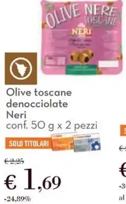Conad Olive toscane denocciolate Neri conf. pezzi offerta