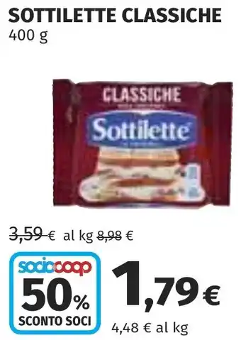 Coop Sottilette classiche offerta