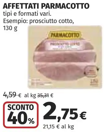 Coop Affettati PARMACOTTO offerta