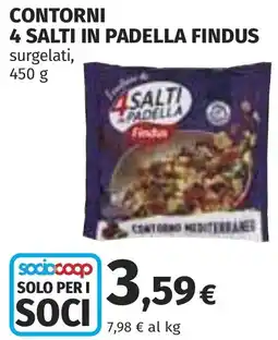 Coop Contorni 4 s alti in padella FINDUS offerta