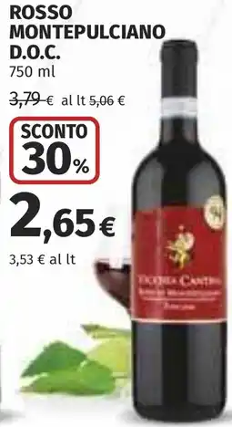 Coop Rosso montepulciano d.o.c. offerta