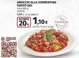 Coop Gnocchi alla sorrentina GUSTO QUI offerta